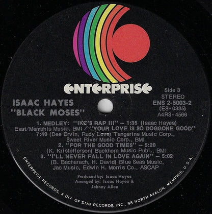 Isaac Hayes : Black Moses (2xLP, Album, Ind)