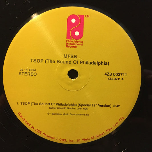 MFSB : TSOP (The Sound Of Philadelphia) / Love Is The Message (12", Single, RE)