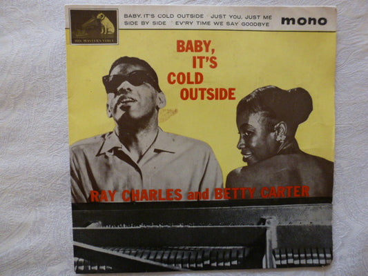 Ray Charles And Betty Carter : Baby It's Cold Outside (7", EP, Lab)