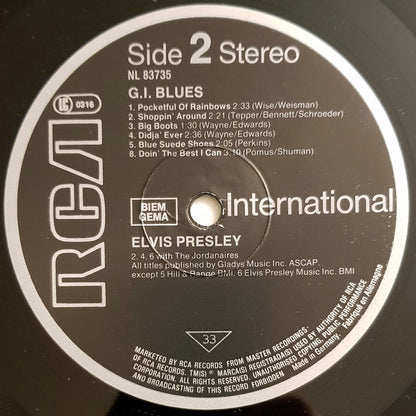 Elvis* : G. I. Blues (LP, Album, RE)