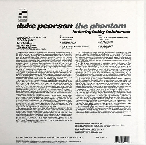 Duke Pearson : The Phantom (LP, Album, RE, 180)