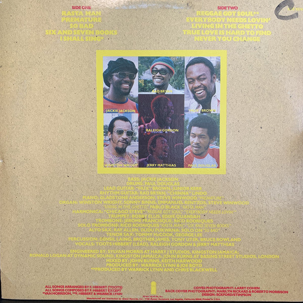 Toots & The Maytals : Reggae Got Soul (LP, Album)