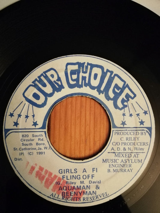 Aquaman (3) & Beenyman* : Girls A Fi Fling Off (7")