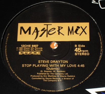 Steve Drayton : Stop Playing With My Love (12")