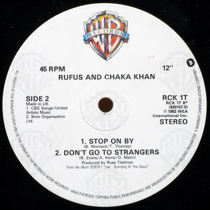 Rufus And Chaka Khan* : Ain't Nobody (12")