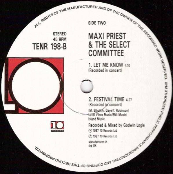 Maxi Priest : Some Guys Have All The Luck (The UB40 Remix) (12")