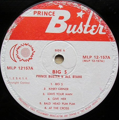 Prince Buster : Big Five (LP)