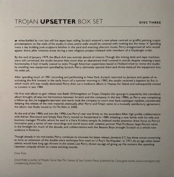 The Upsetter : Trojan Upsetter Box Set (3xCD, Comp, Ltd + Box)