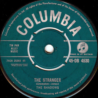 The Shadows : The Stranger / Man Of Mystery (7", Single)