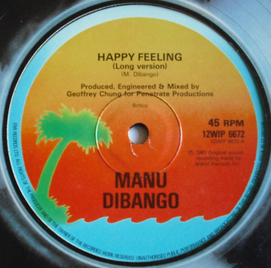 Manu Dibango : Happy Feeling (12")