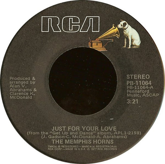 The Memphis Horns : Just For Your Love (7")