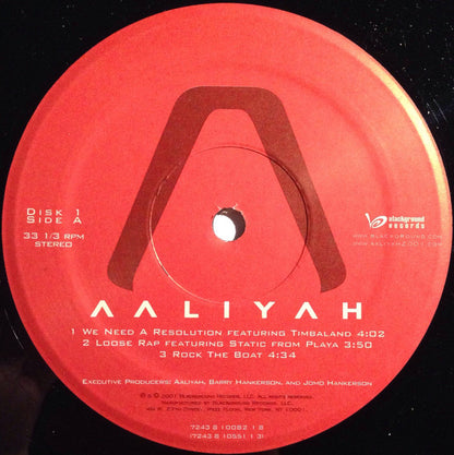 Aaliyah : Aaliyah (2xLP, Album)