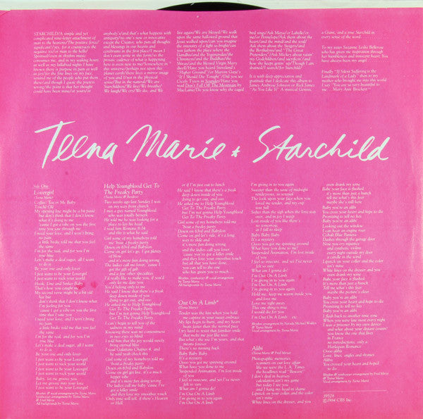 Teena Marie : Starchild (LP, Album, Car)