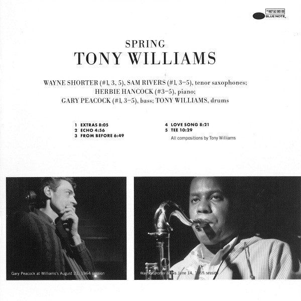 Anthony Williams : Spring (CD, Album, RE, RM)