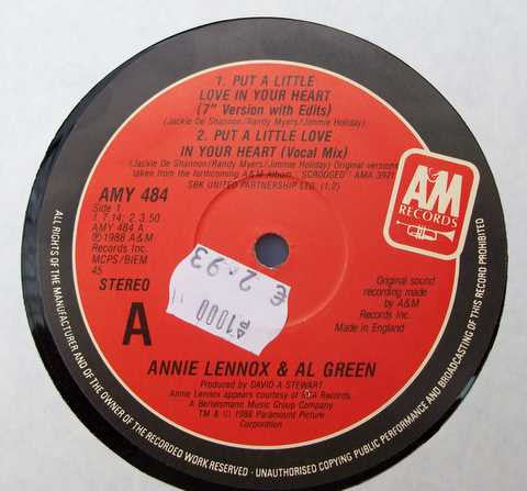 Annie Lennox And Al Green : Put A Little Love In Your Heart (12")