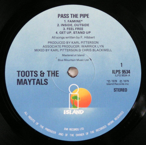 Toots & The Maytals : Pass The Pipe (LP, Album)