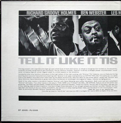 Richard "Groove" Holmes : Tell It Like It Is (LP, Album, Gat)