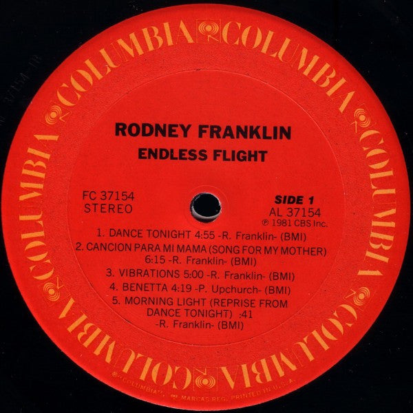 Rodney Franklin : Endless Flight (LP, Album, Ter)