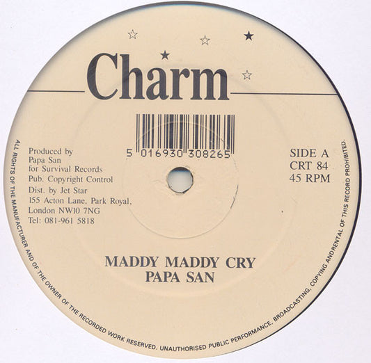 Papa San : Maddy Maddy Cry (12")