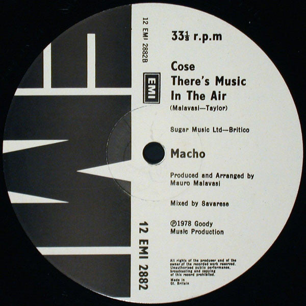 Macho : I'm A Man (12")