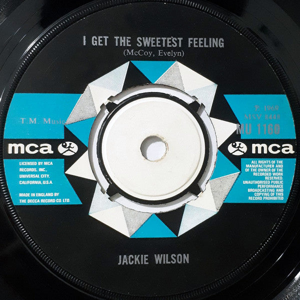 Jackie Wilson : I Get The Sweetest Feeling (7", Single)