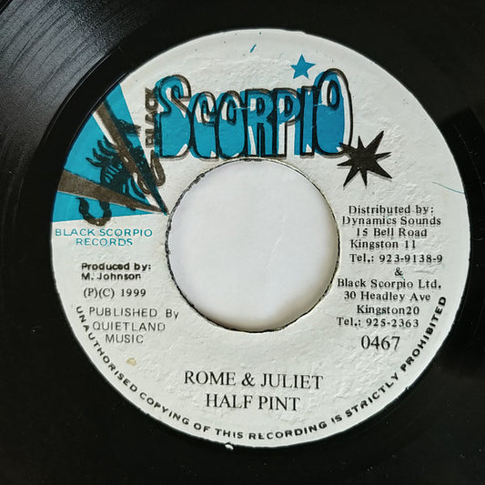 Half Pint (3) : Romeo & Juliet (7")