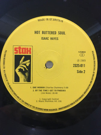 Isaac Hayes : Hot Buttered Soul (LP, Album, RE)