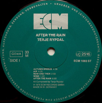 Terje Rypdal : After The Rain (LP, Album)