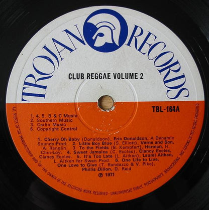 Various : Club Reggae Volume 2 (LP, Comp)