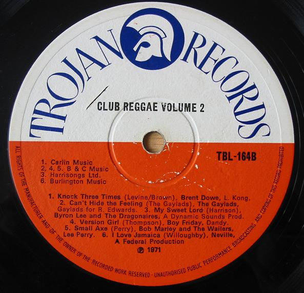 Various : Club Reggae Volume 2 (LP, Comp)