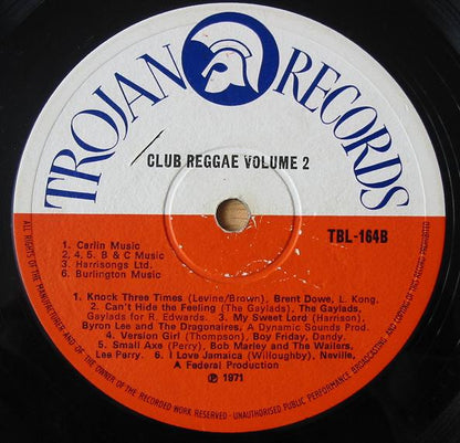 Various : Club Reggae Volume 2 (LP, Comp)