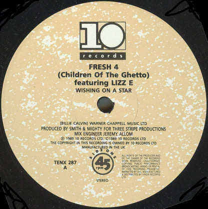 Fresh 4 Featuring Lizz E. : Wishing On A Star (12", Single)