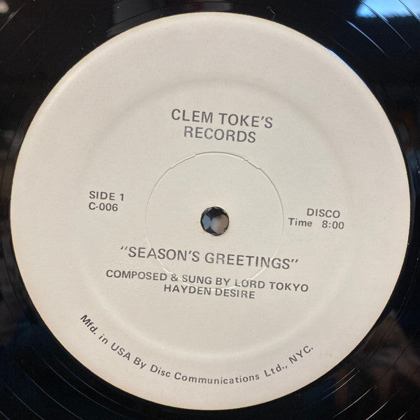 Lord Tokyo : Season's Greetings (12")