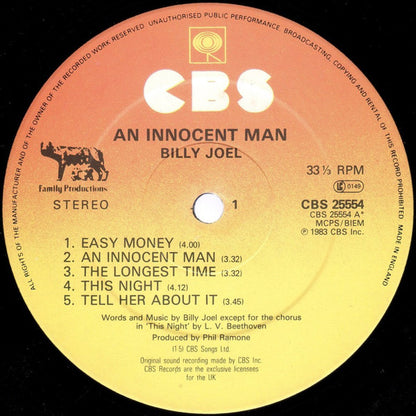 Billy Joel : An Innocent Man (LP, Album)