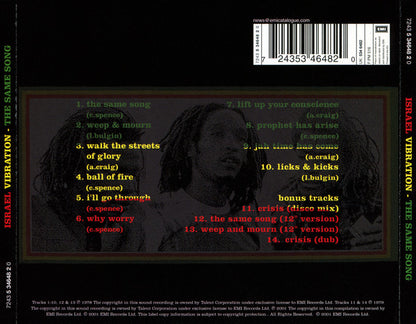 Israel Vibration : The Same Song (CD, Album, RE, RM)