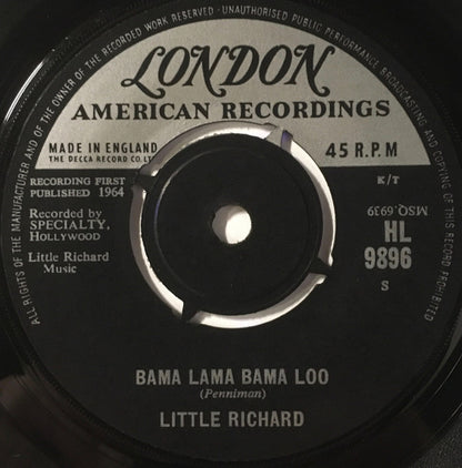 Little Richard : Bama Lama Bama Loo / Annie's Back (7", Single)