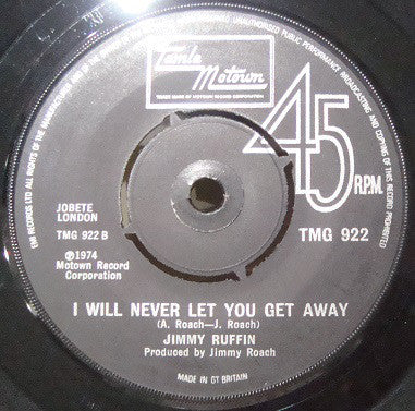 Jimmy Ruffin : Farewell Is A Lonely Sound (7", Single, Kno)