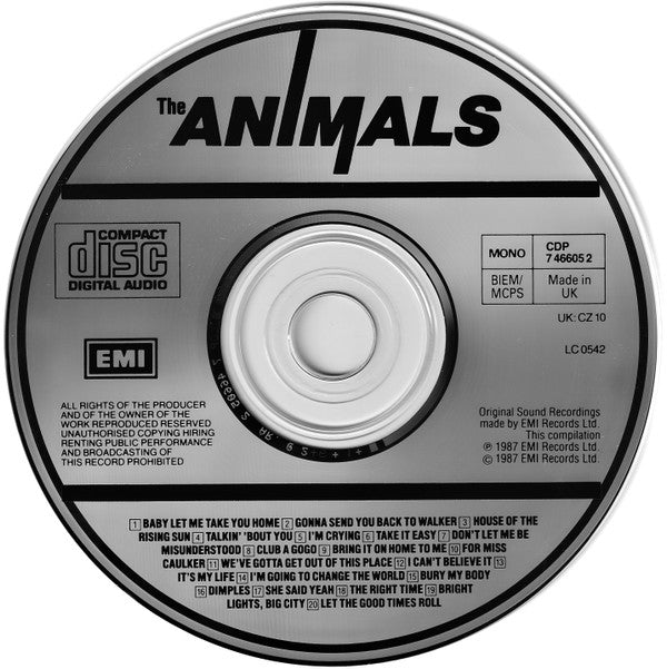 The Animals : The Singles Plus (CD, Comp, Mono)