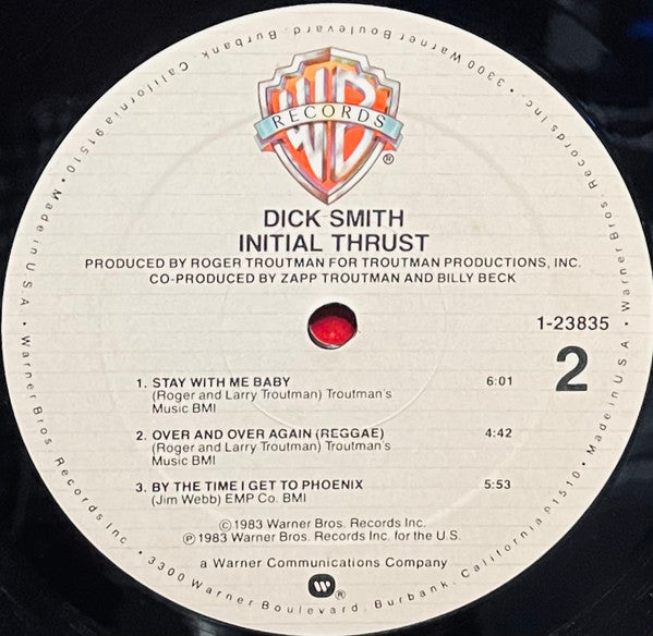 Dick Smith : Initial Thrust (LP, Album, ARC)