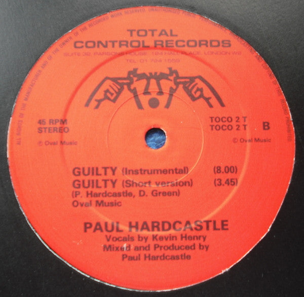 Paul Hardcastle : Guilty (12", Red)