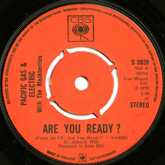 Pacific Gas & Electric : Are You Ready? (7", Single, 4-P)