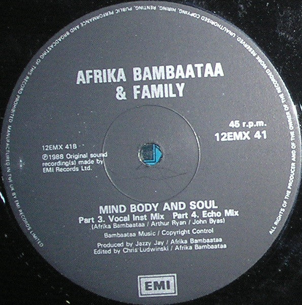 Afrika Bambaataa & Family Featuring UB40 : Reckless (The Soka Chant Zouk Mix) (12")