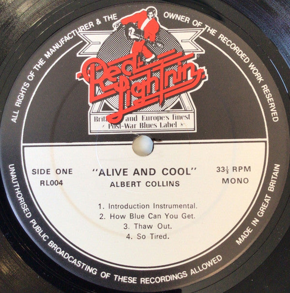 Albert Collins : Alive & Cool (LP, Album, Mono)