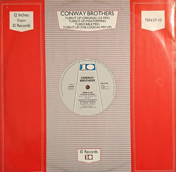 The Conway Brothers : Turn It Up (12", Single, Com)