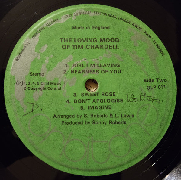 Tim Chandell : The Loving Moods Of Tim Chandell (LP, Album)