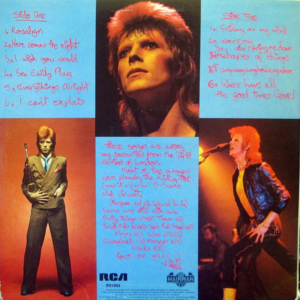 Bowie* : Pinups (LP, Album, Can)