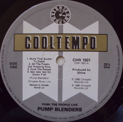 Pump Blenders* : Funk The People Live (LP, Album, Mixed)