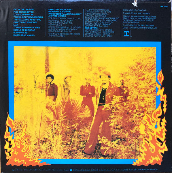 The Meters : Fire On The Bayou (LP, Album, Pit)