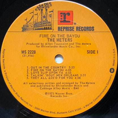 The Meters : Fire On The Bayou (LP, Album, Pit)