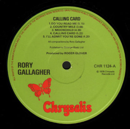 Rory Gallagher : Calling Card (LP, Album)